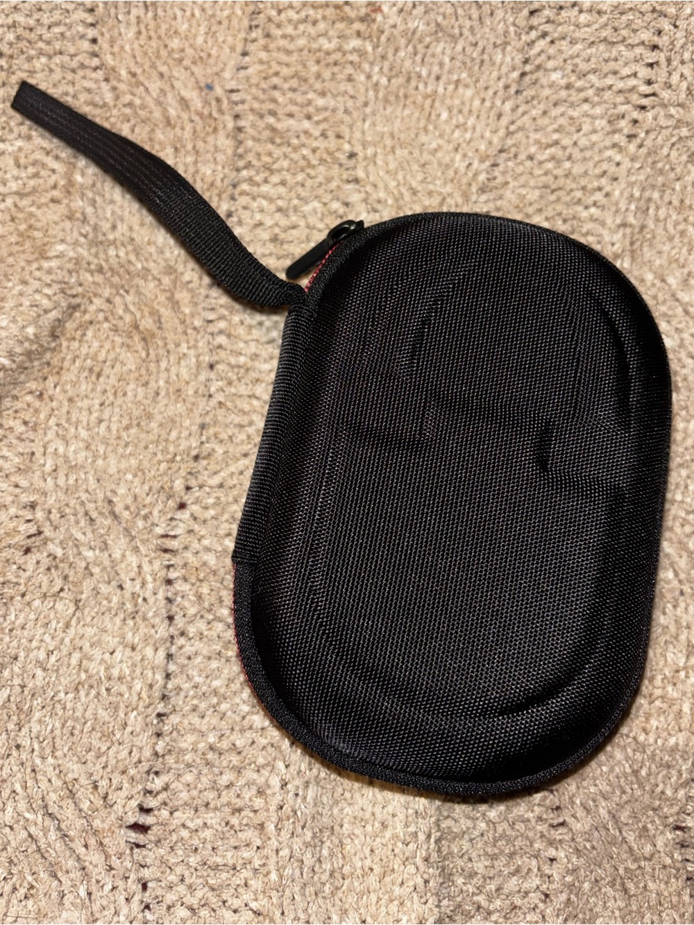 LTGEM Hard EVA Protective Case 6.5x4.5x3 Black Red Zipper Monocular/Tech